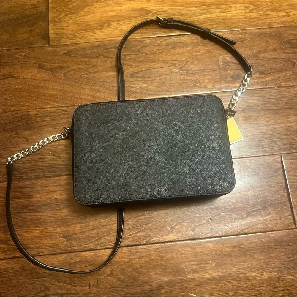 Michael Kors Jet Set Travel Large East/West Crossbody Black Purse NWT - Picture 11 of 14